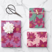 Poinsettia getextureerde illustratie gedurfde bloe