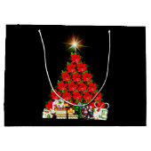 Poinsettia Gift Bag Groot Cadeauzakje (Achterkant)