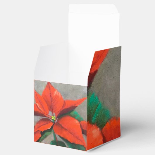 Poinsettia Gift Box Bedankdoosjes (Geopend)