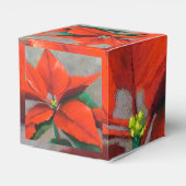 Poinsettia Gift Box Bedankdoosjes (Achterkant)