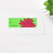 Poinsettia Gift Label Mini Visitekaartjes (Bureau)