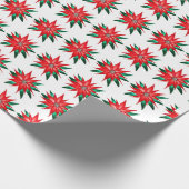 Poinsettia Gift Wrapping Paper Cadeaupapier (Hoek)
