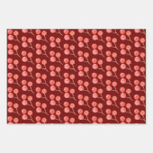 Poinsettia Gingerbread Holly Leaves  Inpakpapier Vel (Voorkant 3)