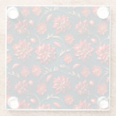 Poinsettia Glazen Onderzetter (Achterkant)