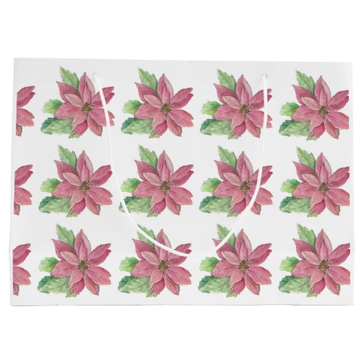 Poinsettia Groot Cadeauzakje (Achterkant)