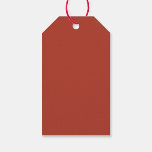 Poinsettia Handgemaakt met Liefde Naam Kerstmis Cadeaulabel (Achterkant)