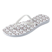 Poinsettia Hearts Flipflops Ventilatorplatform Teenslippers (Schuin)