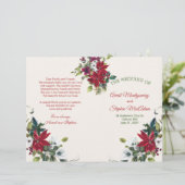 Poinsettia, heilig, dennenkerstweddenschap (Staand voorkant)