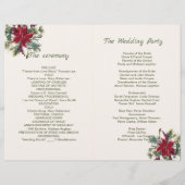 Poinsettia, heilig, dennenkerstweddenschap (Achterkant)