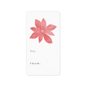 Poinsettia Holiday die van Sticker geeft