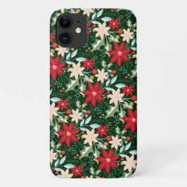 Poinsettia Holiday Kerstmis Case-Mate iPhone Case