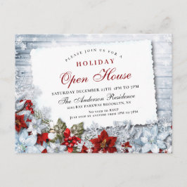 Poinsettia Holiday - Uitnodiging voor Kerstmis