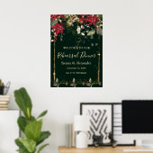 Poinsettia Hulst Proefhuwelijksdiner Welkomstbord Poster (Thuiskantoor)