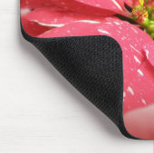 Poinsettia in rood en wit muismat (Hoek)
