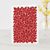 Poinsettia Kaart (Gele Bloem)