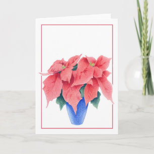 Poinsettia-Kaart Feestdagen Kaart