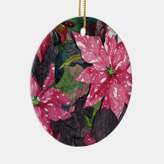 Poinsettia Keramisch Ornament (Rechts)