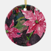 Poinsettia Keramisch Ornament (Voorkant)