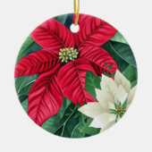 Poinsettia Keramisch Ornament (Voorkant)
