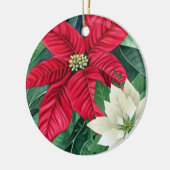 Poinsettia Keramisch Ornament (Links)