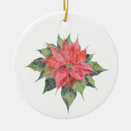 Poinsettia Keramisch Ornament