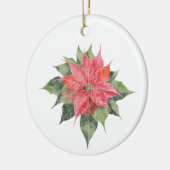  Poinsettia Keramisch Ornament (Links)