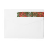 Poinsettia keromhulsel enveloppe (Achterkant)