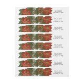 Poinsettia keromhulsel enveloppe (Vel)
