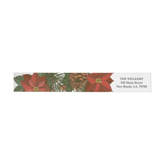 Poinsettia keromhulsel enveloppe (Individueel)