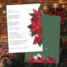 Poinsettia Kerst Bloemstuk Groen Elegante Trouw