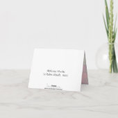 Poinsettia Kerst Huwelijk Dank Kaarten (Achterkant)