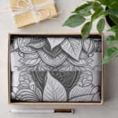 Poinsettia Kerst ingewikkelde lijn tekening Tissuepapier (Geschenk)