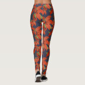 Poinsettia kerst leggings (Achterkant)