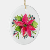 Poinsettia Kerst Ornament (Rechts)
