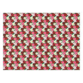 Poinsettia kerst tafelkleed (Voorkant (Horizontaal))