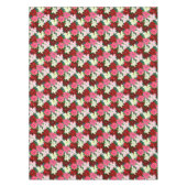 Poinsettia kerst tafelkleed (Voorkant)
