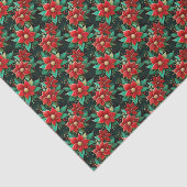 Poinsettia kerst tissuepapier (Detail)