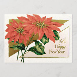 Poinsettia Kerstbloem Kaart