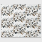 Poinsettia kerstboompapier voor het verpakken cadeaupapier (Vlak)