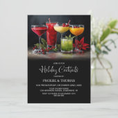 Poinsettia Kerstborrel Kaart (Staand voorkant)