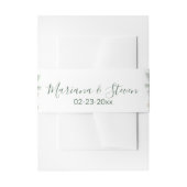 Poinsettia Kerstbruiloft Uitnodigingen Wikkel (Voorkant Voorbeeld)