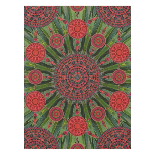 Poinsettia kerstcadeau tafelkleed (Voorkant)