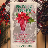 Poinsettia Kerstcocktail recept Theedoek