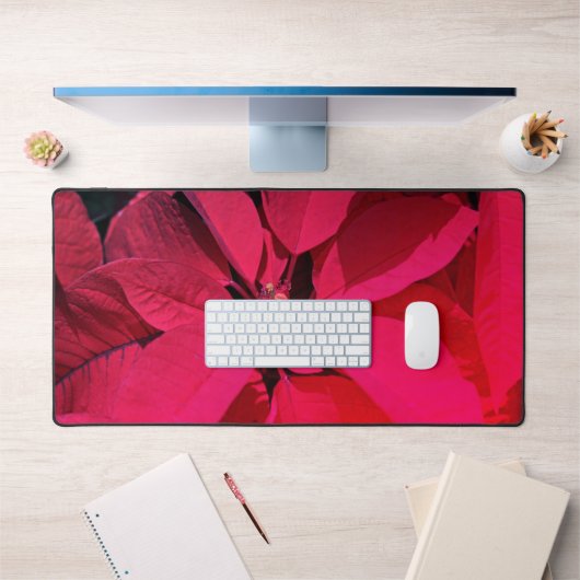 Poinsettia / Kerstdecoratie Bureaumat (Kantoor 1)