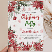 Poinsettia Kerstfeest Kaart