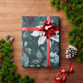 Poinsettia kerstinpakpapier cadeaupapier