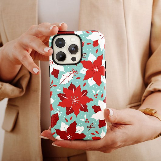 Poinsettia KerstiPhone | Poinsettia iPhone Case-Mate iPhone Case