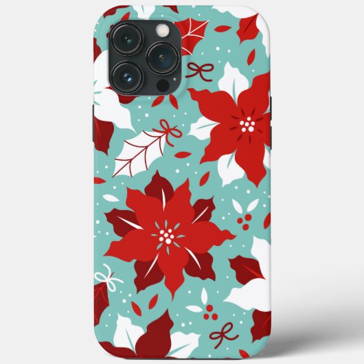Poinsettia KerstiPhone | Poinsettia iPhone Case-Mate iPhone Case (Achterkant)