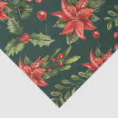 Poinsettia Kerstmis Bloemen Botanisch Tissuepapier (Detail)