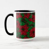 Poinsettia, kerstpatroon mok (Links)